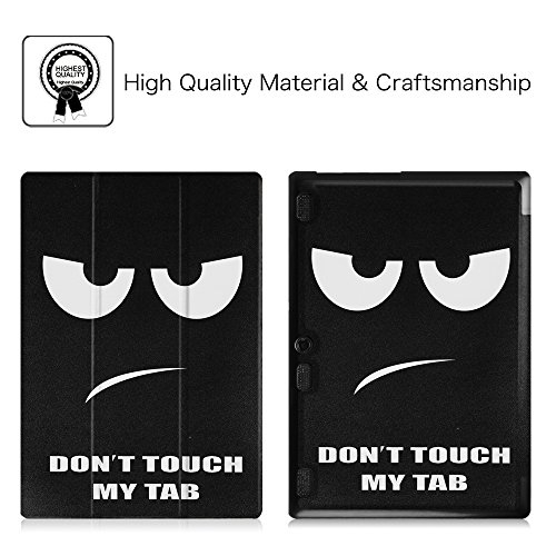 Fintie Lenovo Tab 2 A10-30 / Tab 2 A10-70 / Tab 3 10 Plus Hülle – Ultra Slim Superleicht Schutzhülle Tasche mit auto Sleep / Wake Funktion für Lenovo Tab 2 A10-30 / A10-30L / A10-30F / Tab 2 A10-70 / A10-70L / A10-70F / TAB3 10 Plus / Tab 3 10 Business 10,1 Zoll Tablet, Don’t Touch - 2