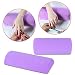Elite99 Soft Comfortable Cushion Pillow Hand Holder Nail Arm Rest Washable Half Column Towel Detachable Nail Art Design Manicure Care Treatment Salon Tool (Purple)