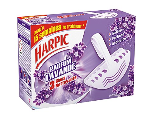 HARPIC Boite de 3 blocs cuvette WC Lavande 11129301