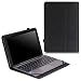 Produktbild MoKo ASUS T100HA Hülle - PU Leder Ständer Tasche Schutzhülle Lederhülle Schale Smart Case mit Stift-Schleife und Standfunktion für Asus T100HA 25,6 cm (10,1 Zoll) Convertible Notebook, Schwarz