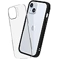RHINOSHIELD Modular Case Compatible with [iPhone 15] | Mod NX - Customizable Shock Absorbent Heavy Duty Protective Cover 3.5M / 11ft Drop Protection - Black