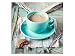 Produktbild Tasse Kaffee! Keilrahmen! Wandbilder! Leinwandbilder quadratisch A05827 Größe 50 x 50 cm