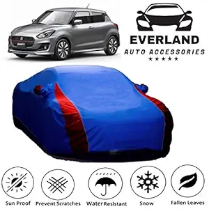 EverLand Water Resistant Car Body Cover Suitable for Maruti Suzuki Swift RS (Side Mirror Pocket,Royal Blue )