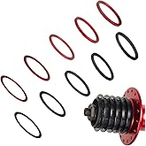 STCRERAG Pack of 10 Spacer Bicycle Inner Bearing Flywheel Hub Spacer Black Red Flywheel Hub Spacer 7 8 9 10 11 Speed Cassette