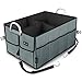 Produktbild Kofferraumtasche, EletecPro Auto Kofferraum Organizer aus Polyester 2-in-1 Faltbare Wasserdicht Große Kapazität Ideal für Auto, SUV, Minivan, Truck (mit Klett, Größe18,9 * 11 * 3,1 Zoll )