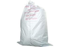 BAUHANDEL33 KG KMF Sack, Mineralwollsack, KMF-Gewebesack, 140 x 220 cm, Druck Mineralwolle, beschichtet