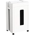 WOLVERINE 15-Sheet Super Micro Cut High Security Level P-5 Heavy Duty Paper/CD/Card Shredder for Home Office, Ultra Quiet by Manganese-Steel Cutter and 32-Litre Pullout Waste Bin SD9520 (White)