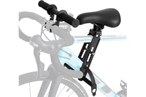 ADDLIVE Fahrrad Sitzen Kinder, Mountainbike Kindersitz Vorne, Kindersitz Fahrrad Stange Vorne, Tragbarer Kinderfahrradsitz Vorne Lenker mit Pedal, Lenker für Kinder Von 2 Bis 6 Jahren