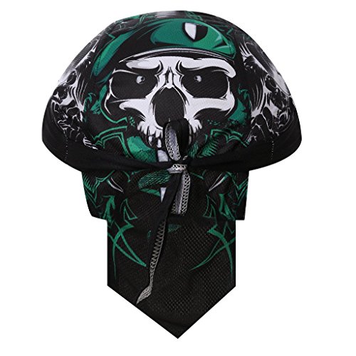 GWELL Bandana Cap Atmungsaktiv Kopftuch Skelette Leopard Bikertuch UV Schutz Fahrrad Erwachsene Radsport - 2