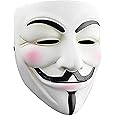 Royals® V for Vendetta Comic Anonymous Guy Fawkes Face Mask, White,