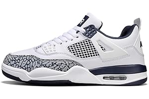 CLOFAB Zapatos Baskets pour homme et femme Air 4 rétro classique Chaussures de skate décontractées légères antidérapantes pour le travail, la course à pied, la marche