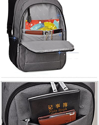 YAAGLE Rucksack Laptoptasche Notebooktasche wasserdicht Geschenk Schultertasche schick Schultasche Reisetasche - 5