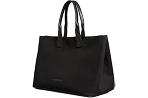 Troubadour Featherweight Tote Bag - Premium Vegan, Lightweight & Waterproof - Ideal for Business, Travel & Everyday Use - Padded Laptop Sleeve, Spacious Organization - Minimalist Design - Black