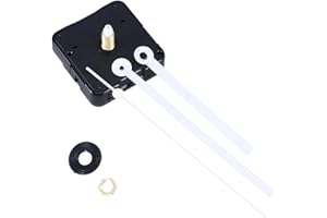 ifundom Mécanisme d'horloge de rechange avec aiguilles à quartz - Mécanisme d'horloge murale à monter soi-même - Outil de réparation - Piles non incluses