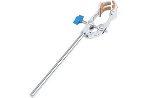 stonylab 4 Prong Adjust Swivel Clamp, Sturdy 4 Prong Multipurpose Extension Clamp with 80 mm Max Opening, Lab Accessory