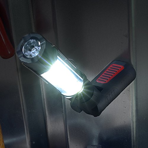 Lunartec Kabellose Gelenk-Arbeitsleuchte AL-430.dk mit COB-LED, 4 W, 310 lm - 3