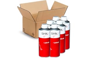 LINK SP306 - CONFEZIONE DA 6 BOMBOLETTE ARIA COMPRESSA DA 400ML. CON CANNUCCIA