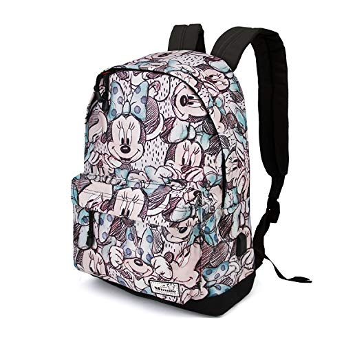 KARACTERMANIA Disney Classic Minnie Drawing-HS Rucksack Sac à Dos Loisir, 23 liters, Gris KARACTERMANIA Disney Classic Minnie Drawing-HS Rucksack Sac à Dos Loisir, 23 liters, Gris