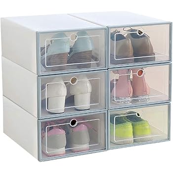 MultiWare 24 x Schuhaufbewahrung Schuhbox Schuhkasten Stapelbox