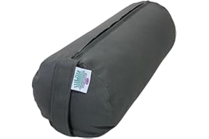 BROW FARM LTD. A GROWING COMPANY Small Travel Yoga Bolster Filled with Organic Buckwheat Hulls
