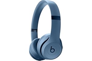 Beats Solo 4 - Auriculares Wireless Bluetooth on-Ear, compatibles con Apple y Android, con hasta 50 Horas de batería - Azul Pizarra