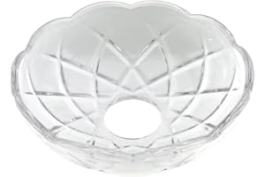 AMBROS - KRISTALL Lichtschale~ Bobeche Ø100mm Bleikristall 5 Seitenlöcher ~ Kronleuchter Lüster