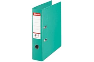 Esselte - Classeurs A4 à Levier, Vert Clair, Dos de 72 mm, Plastique, 811312