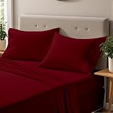 ONIROS Home Luxury Fitted Sheet Set 150 x 190/200 cm with Pillowcases 75 x 50 cm Pack of 2 | Fitted Sheets 150 x 190 cm and T