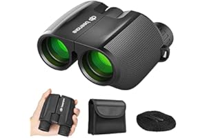 BEENATE Compact Binoculars for Adults and Kids: 10x25 Binoculars with FMC Lens BAK4 Prism-Waterproof and Portable Binoculars for Bird Watching/Hunting/Sports Games/Theater/Concerts