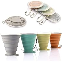 XSEXO Mug à Café Portable, Coupe De Voyage Légère,Tasse En Silicone Pliable,Plus Grande Capacité 280ML Tasse De Voyage Pliable En Silicone, 3 Unités