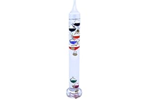 THORNESS 30cm tall Free standing galileo thermometer