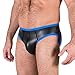 Produktbild 665 Erotischer Slip für Herren, hinten offen, Neopren, Gr. L, Blau