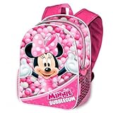 Asas acolchadas ajustables Karactermania Minnie Mouse Bubblegum Mochilas Infantiles, 40 cm, Rosa