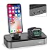 Produktbild Oittm 5 USB Ladestation für iPhone und Apple Watch Series 3/Apple Watch Series 2/Apple Watch Series 1/ iPhone 8/iPhone 8 plus/iPhone X/iPhone 6 Plus/iPhone 6/iPhone 7 Plus/iPhone 7(Grau OhneKabel)