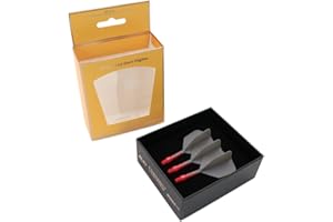 CUESOUL Rost T19 Arbre de fléchettes intégré et Vols en Forme de Grande Aile, Lot de 3