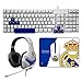 Produktbild Mars Gaming – Real Madrid Basketball (Tastatur, Maus, Mauspad und Kopfhörer Gaming Pack One optimierte Optischer Sensor, 3200 dpi, 40 mm Neodym, nanotextil, offizielles Euroleague)