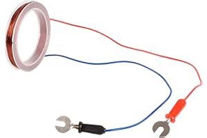 Luwecf Runde Kupferdrahtspule für Physik-Experimente, Wissenschaftliches Experimentier Kupferspule, Tragbare Kreisförmige Spule für Jugendliche Fördert Kreativität Praktisches Lernen, 150 Umdrehungen