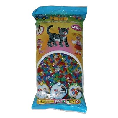 Perles HAMA Midi 1000 Pièces - Gris Nuage - Pour Créations DIY Et Repassage - Enfants 5+