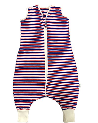Schlummersack Baby Sommerschlafsack mit Füssen 1 Tog - Navy Streifen - erhältlich in 5 verschiedenen Grössen
