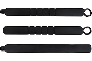 CLEMINSTA Bandas de resistencia para fitness, barra de 3 unidades, extraíble, portátil, pilates, barra de fitness, barra de entrenamiento, bandas de resistencia, para el hogar, entrenamiento de fuerza, pilates