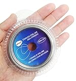 De alto rendimiento: 7 Hebras de cable de alambre de acero inoxidable con revestimiento de vinilo. Ideal para todos los tipos de peces dentudos.