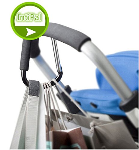 Kinderwagen Haken – IntiPal Karabinerhaken Clip für Kinderwagen Einkaufstasche Halter Träger - 2
