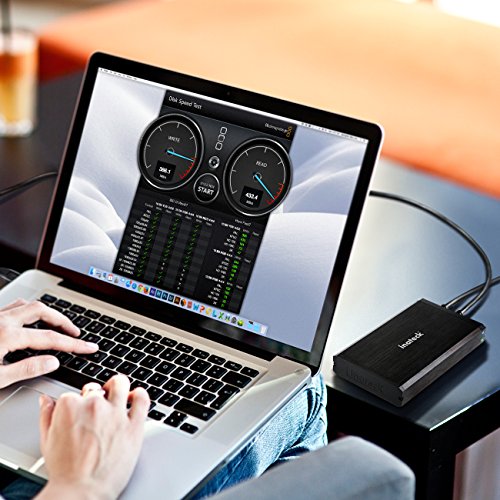 [Aluminium/USB 3.0/8to] Inateck Gehäuse externe Festplatte 3,5 Zoll USB 3.0 externe Festplatte/SSD Gehäuse aus Aluminium für Festplatte 3,5/2,5 SATA - 6