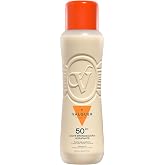 VALQUER Carrot Moisturizing Tanning Milk SPF 50 | 480 ml | Face and Body Protection Cream Against UV Rays | Antioxidant and R