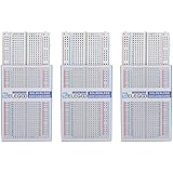 ELEGOO 3PCS 400 tie-points breadboard, 4 power rails for Arduino Jumper Wire for UNO R3 MEGA 2560 NANO