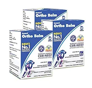 Deemark Ortho Balm 50 gm - (Pack of 3) - Plus a Pack of Shuddi Gold Collection Premium Stick