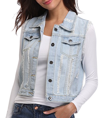 Womens Blazers Amazon Sleeveless Jacket Women Denim Vest