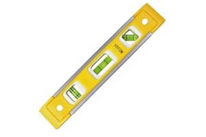 YOTOM 9-inch Aluminum-Sided Magnetic Torpedo Level, Box Level Spirit Bubble Level - Yellow