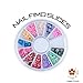 Perfect Summer Nail Fimo Flower Nail Art Decoration Tips + 3PCS Nail Glue + 1PCS Bent Tweezers Nail Art Salon Tools