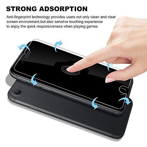 iPhone 7 / 6s / 6 Screen Protector, ONSONÂ® [3-Pack] Premium Tempered Glass Screen Protector for Apple iPhone 6 / 6s / 7 (4.7 inch) 9H Hardness and 3D Touch Compatible, Anti Fingerprint, No Bubbles